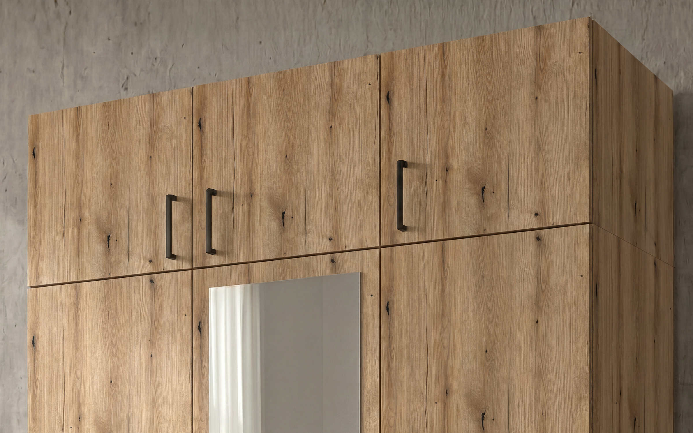 Upgrade for three-winged wardrobe Bruno and Massimo, Evoke oak  4